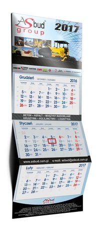 Sansart kalendarz trójdzielny wypukły nr. 1